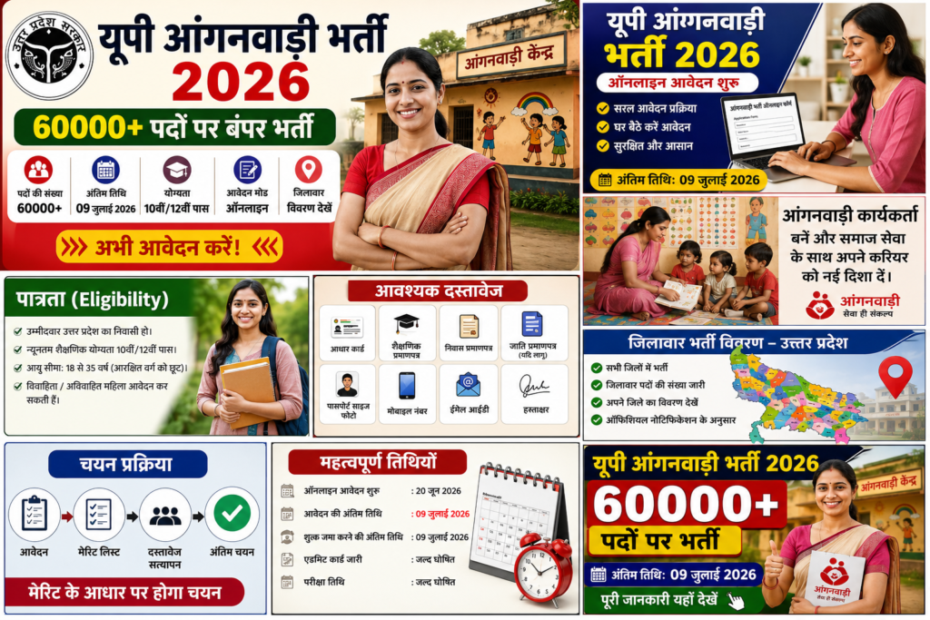 BAST यूपी आंगनवाड़ी भर्ती ऑनलाइन फॉर्म 2026