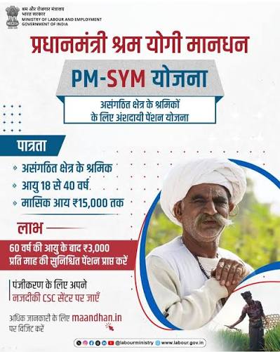 PM Shram Yogi Maandhan Yojana 2026: ₹3,000 पेंशन, पात्रता, अंशदान, आवेदन और पूरी जानकारी