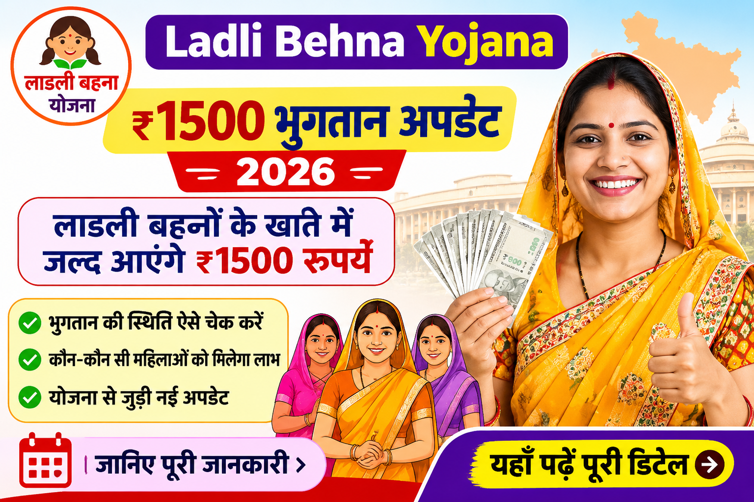 Ladli Behna Yojana ₹1500 Payment Update 2026: